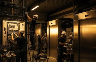 صيانة المصاعد والسلالم الكهربائية (دورية + أعطال + طوارئ)